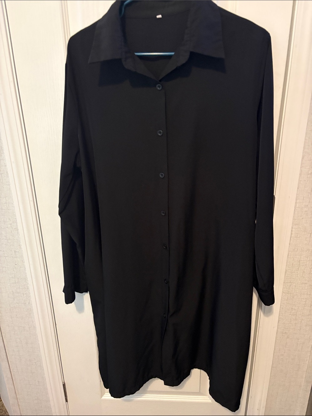Black Midi Shirt Dress